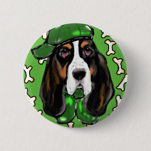 Basset Hound Button