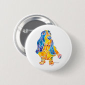 Basset Hound Button (Vorne & Hinten)