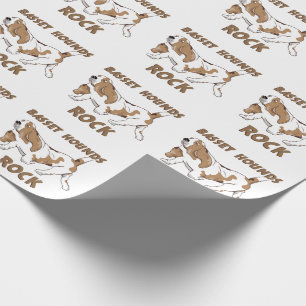 Basset-Hound-Cartoon Geschenkpapier