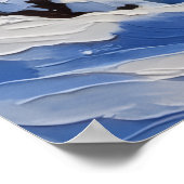 Basset Hound Christmas Boat Holiday Poster (Ecke)