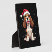 Basset Hound Christmas Tank Top Fotoplatte (Seite)