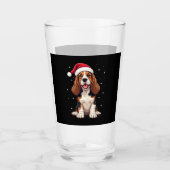 Basset Hound Christmas Tank Top Glas (Vorderseite)