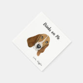 Basset Hound Cocktail Napkins Serviette (Ecke)