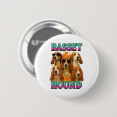 Basset Hound Copy Button (Vorne & Hinten)