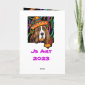 BASSET HOUND DANKESKARTE (Rückseite)