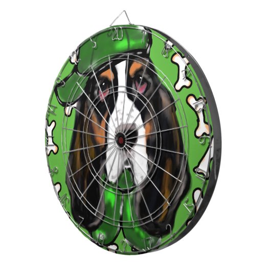 Basset Hound Dartscheibe (Vorderseite rechts)