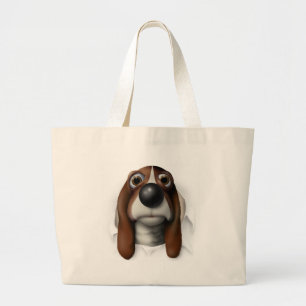 Basset Hound, das heraus sprengt Jumbo Stoffbeutel