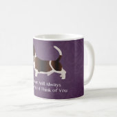 Basset Hound Denken Sie an Ihr Design Kaffeetasse (VorderseiteRechts)