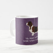 Basset Hound Denken Sie an Ihr Design Kaffeetasse (Vorderseite Links)