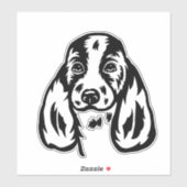 Basset Hound Dog Aufkleber (Blatt)