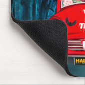 Basset Hound Dog Beängstigendes Halloween Auto Mousepad (Ecke)