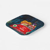 Basset Hound Dog Beängstigendes Halloween Auto Pappteller (Gewinkelt)