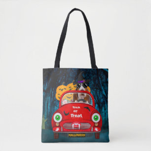 Basset Hound Dog Beängstigendes Halloween Auto Tasche