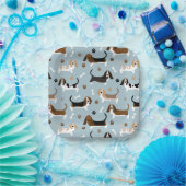 Basset Hound Dog Bones and Paws Paper Teller (Party)