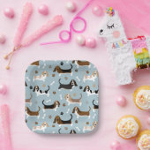 Basset Hound Dog Bones and Paws Paper Teller (Party)