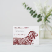 Basset Hound Dog Business Visitenkarte (Stehend Vorderseite)