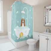 Basset Hound Dog Duschvorhang (Beispiel)