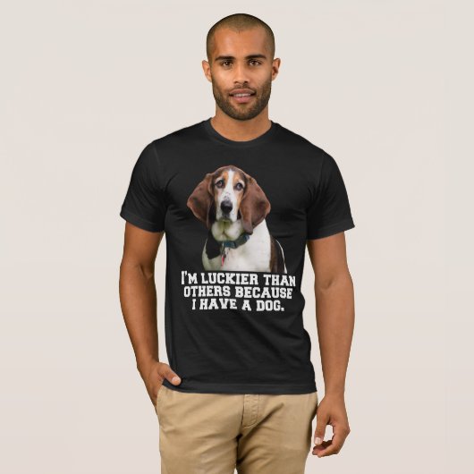 Basset Hound Dog Eigentümer Ich bin glücklicher al T-Shirt (Vorne ganz)