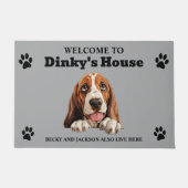 Basset Hound Dog Fußmatte (Vorderseite)