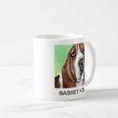 Basset Hound Dog Kaffeetasse (VorderseiteRechts)