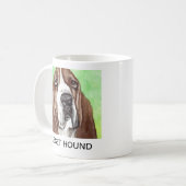 Basset Hound Dog Kaffeetasse (Vorderseite Links)