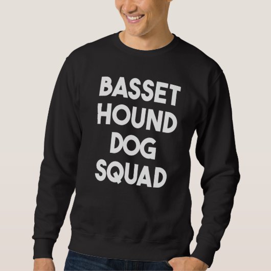 Basset Hound Dog Lover Funny - Basset Hound Dog Sq Sweatshirt (Vorderseite)