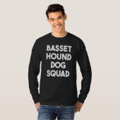 Basset Hound Dog Lover Funny - Basset Hound Dog Sq T-Shirt (Vorne ganz)