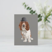 Basset Hound Dog Postkarte (Stehend Vorderseite)