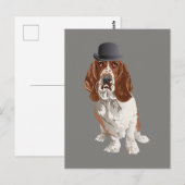Basset Hound Dog Postkarte (Vorne/Hinten)