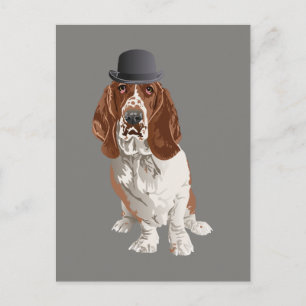 Basset Hound Dog Postkarte