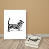 Basset Hound Dog Rasse Gummistempel