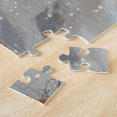 Basset Hound Dog Riding Motorrad Weihnachten Puzzle (Seite)