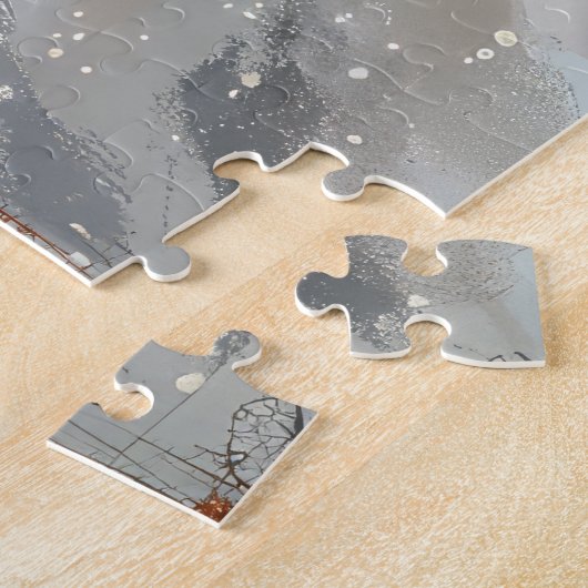 Basset Hound Dog Riding Motorrad Weihnachten Puzzle (Seite)