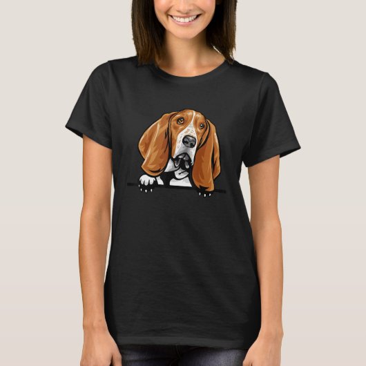 Basset Hound Dog T-Shirt (Vorderseite)