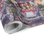 Basset Hound Dog Valentine's Day  Geschenkpapier (Rolleneckpunkt)