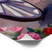 Basset Hound Dog Valentine's Day  Poster (Ecke)