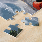 Basset Hound Dog Winter Wunderland Weihnachtsfreud Puzzle (Seite)