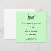 Basset_Hound Einladung (Vorne/Hinten)