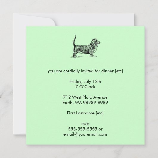 Basset_Hound Einladung (Vorderseite)