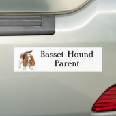 Basset Hound-Elternteil Autoaufkleber (Auf Auto)