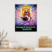 Basset Hound Embracing His Purpose For Me Poster (Küche)