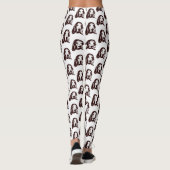 Basset Hound Face Leggings (Rückseite)