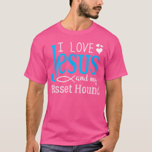Basset Hound Fancier - Ich Liebe Jesus und mein Hu T-Shirt