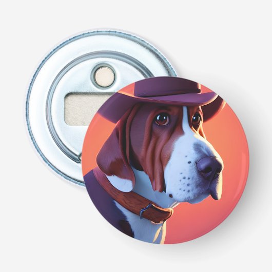 Basset Hound Flaschenöffner (Vorderseite)