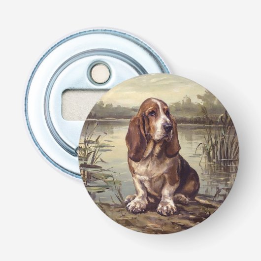 Basset Hound Flaschenöffner (Vorderseite)