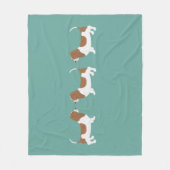 Basset Hound Fleece Blanket (Vorderseite)