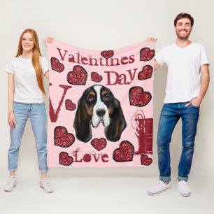 BASSET HOUND FLEECEDECKE