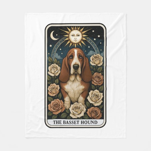 Basset Hound Fleecedecke (Vorderseite)