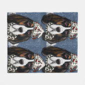 BASSET HOUND FLEECEDECKE (Vorderseite (Horizontal))