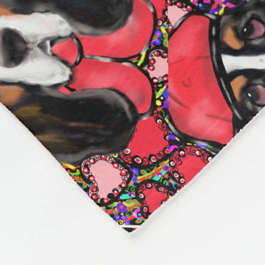 Basset Hound Fleecedecke (Ecke)